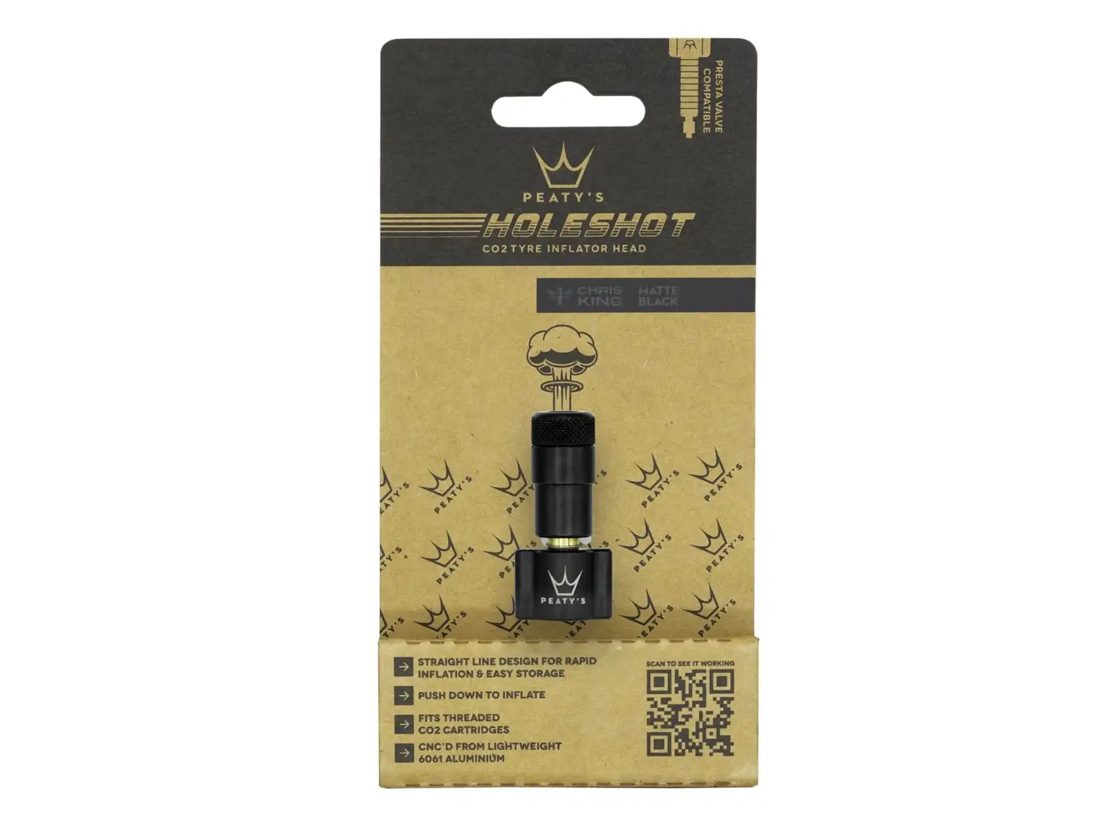 Peatys Holeshot CO2 Pumpkopf Schwarz