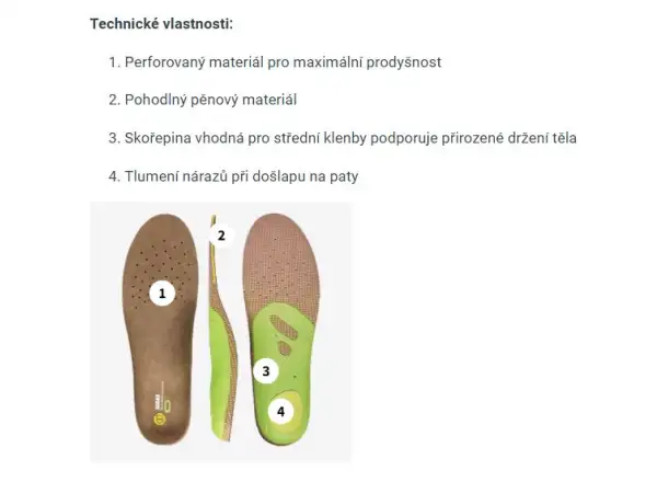 Sidas 3Feet Outdoor Mid  Einlegesohlen für mittlerem Fußgewölbe, 1 Paar