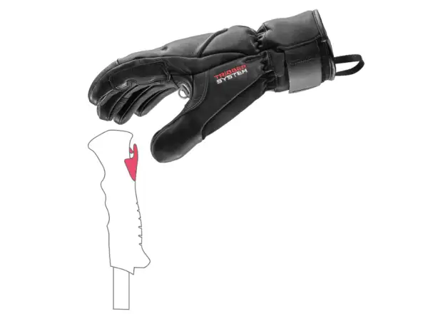 Leki Hevon Prime 3D Handschuhe Black