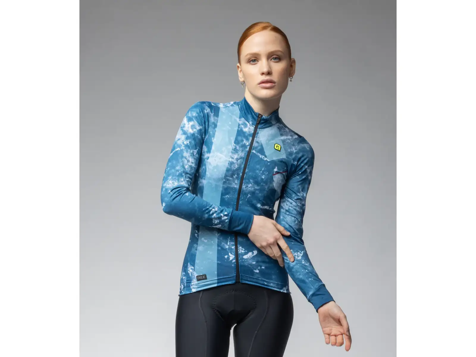 Alé PR-E Icy Damen Langarmtrikot Blau