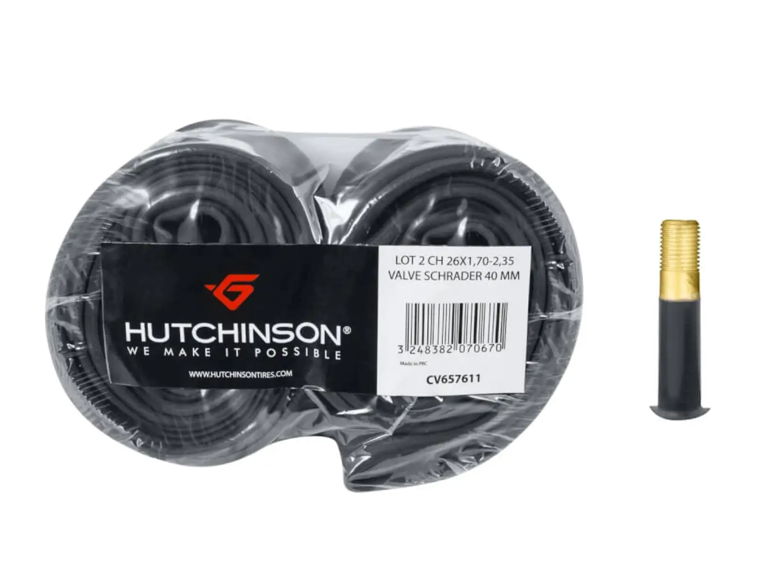 Hutchinson Standard MTB Schläuche 26x1,70-2,35" Autoventil 40 mm 2 Stück