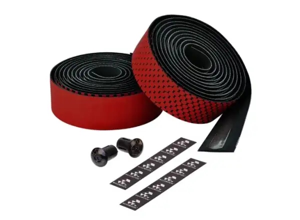 Ciclovation Advanced Leather Touch Lenkerband Schwarz/Rot