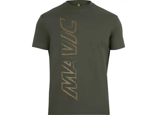 Mavic Corporate Vertical Herren-T-Shirt mit kurzen Ärmeln Armee Grün