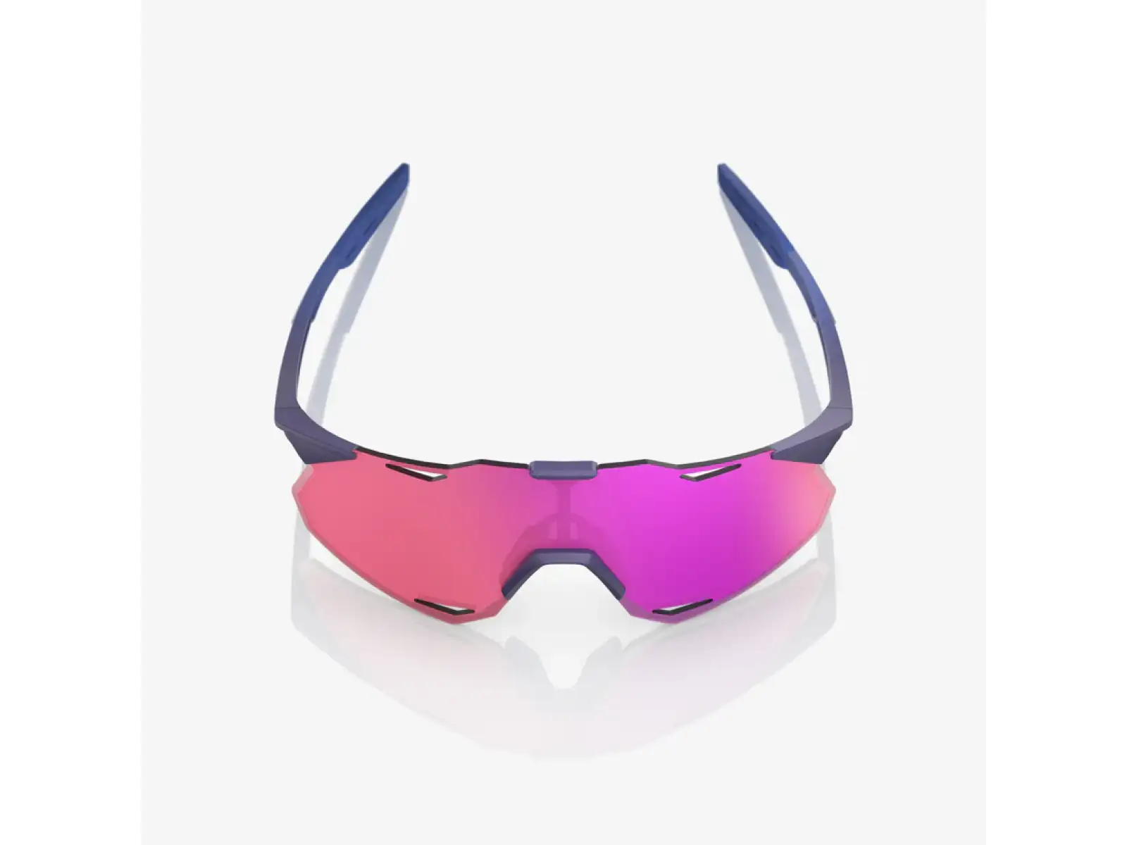 100% Hypercraft XS Brille Satin Storm Metallic/Purple Multilayer Mirror