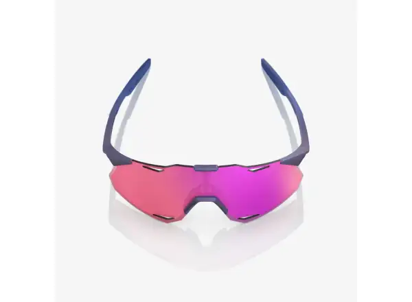 100% Hypercraft XS Brille Satin Storm Metallic/Purple Multilayer Mirror