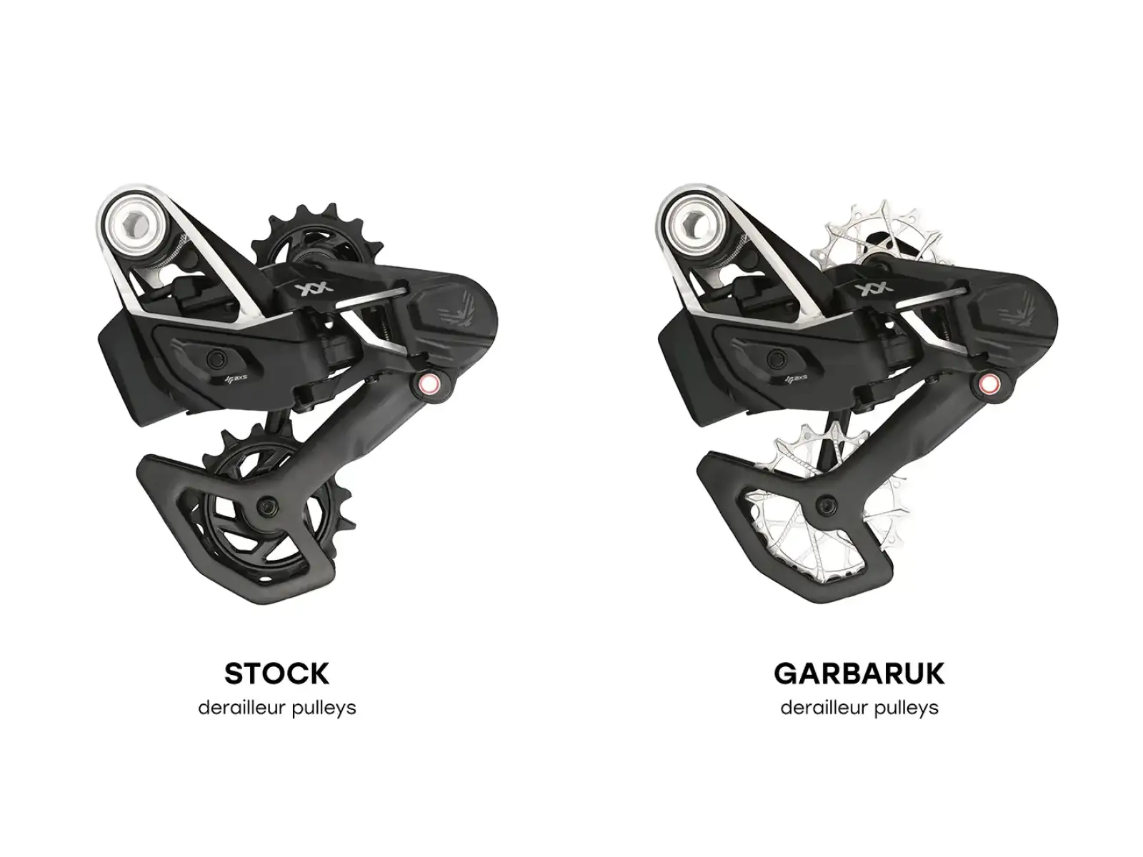Garbaruk Schaltwerkröllchen für Sram Transmision 14+16z schwarz