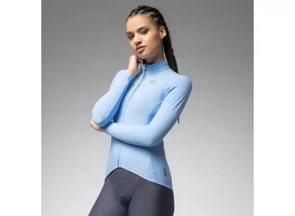 Alé R-EV1 Warm Race 2.0 Damen wärmeisoliertes Langarmtrikot Sky Blue