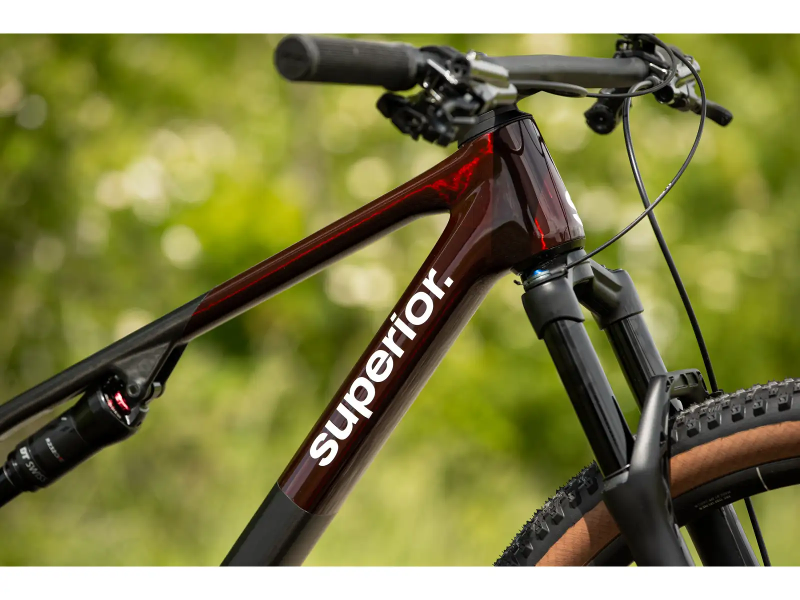 Superior XF 9.9 Team Mountainbike Gloss Carbon/Red Carbon