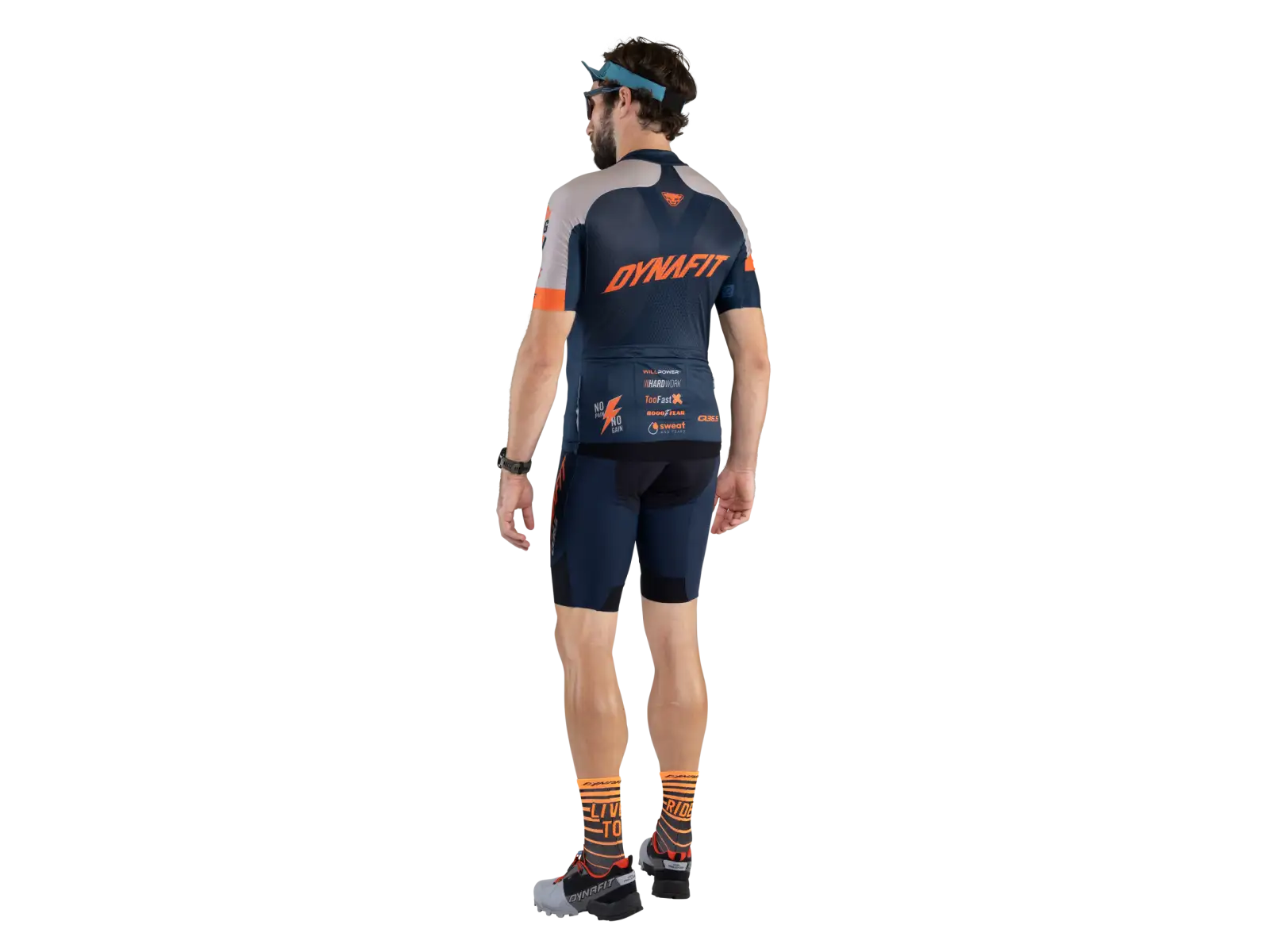 Dynafit Squad Herren Shorts mit Gurt und Polsterung Blueberry.