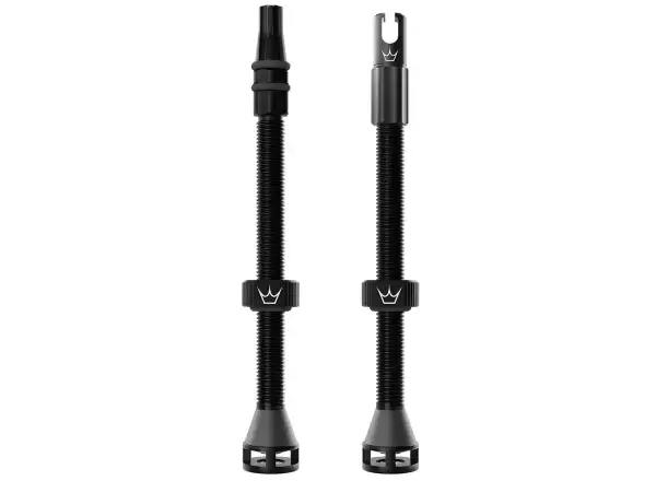 Peatys Holeshot Fast Flow Tubeless Ventile 80 mm Black