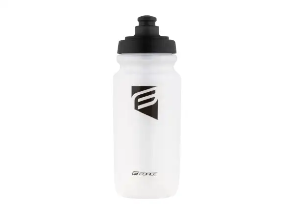 Force Slash Fahrradflasche 550 ml transparent/schwarz