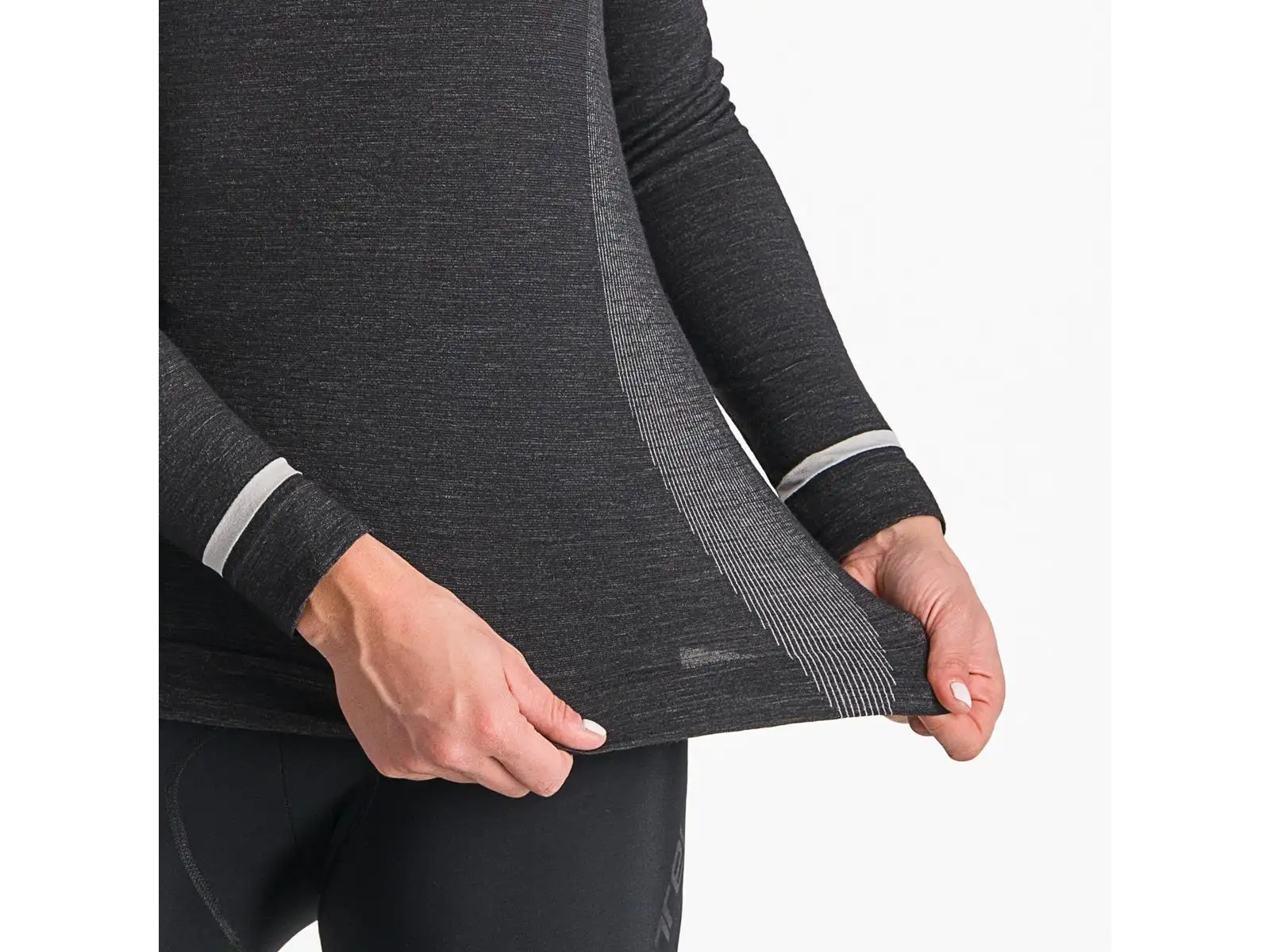 Castelli Merino Damen Langarm-Unterhemd Schwarz