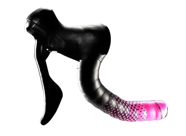 Ciclovation Advanced Leather Touch Lenkerband schwarz/rosa