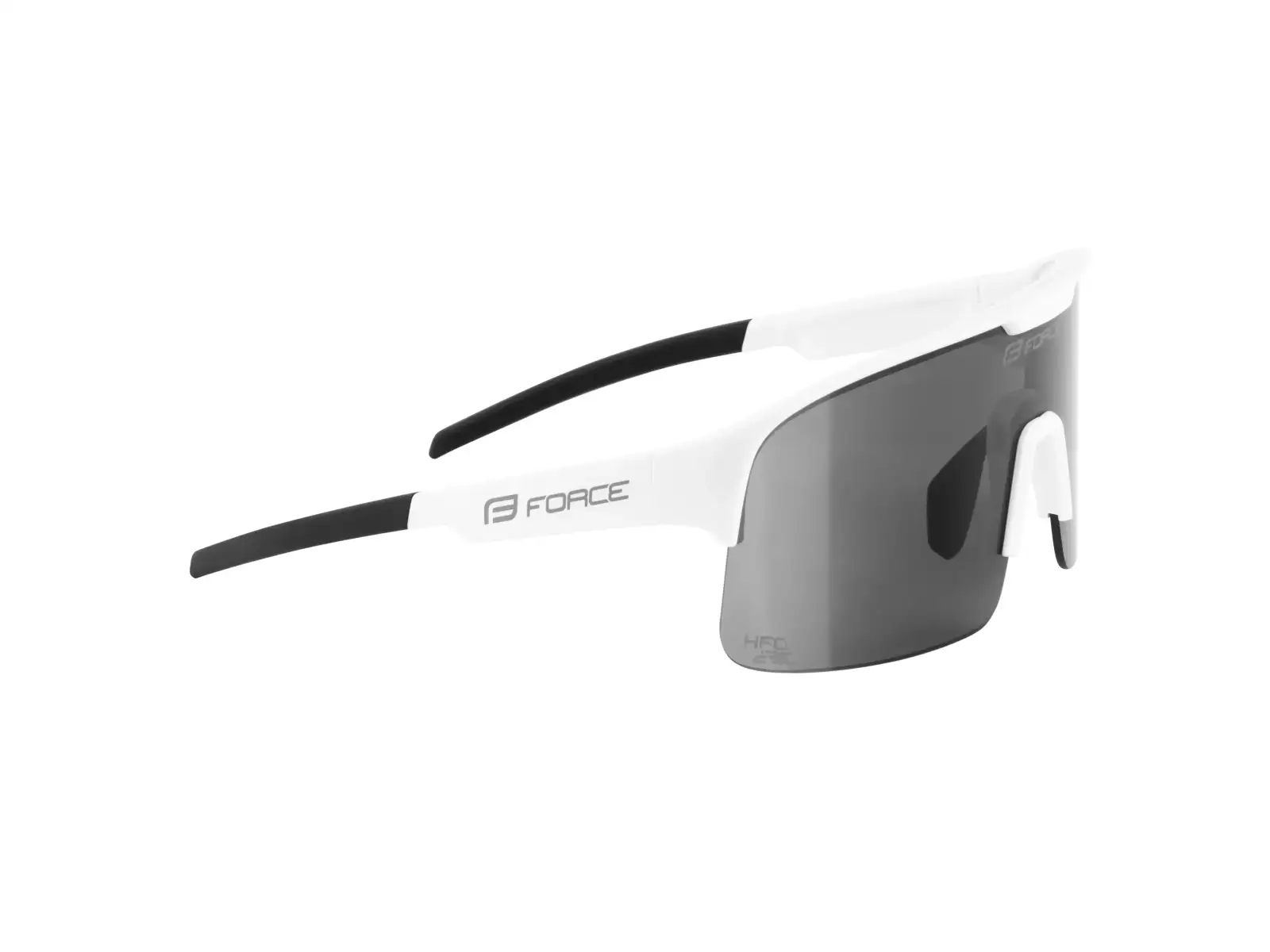 Force Spire Fahrradbrille weiß/schwarz verspiegeltes Glas
