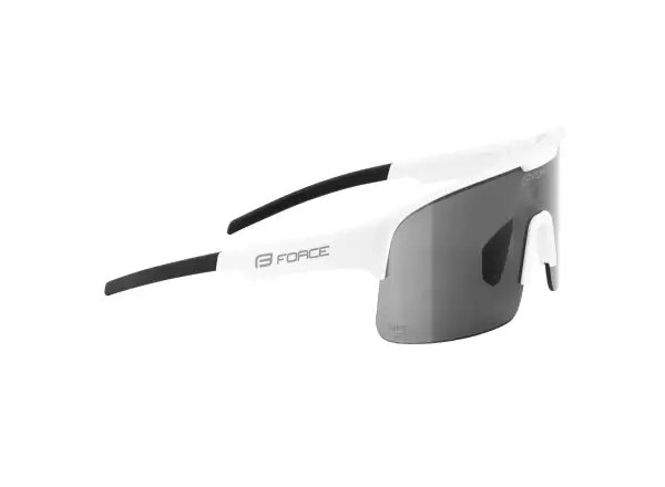 Force Spire Fahrradbrille weiß/schwarz verspiegeltes Glas