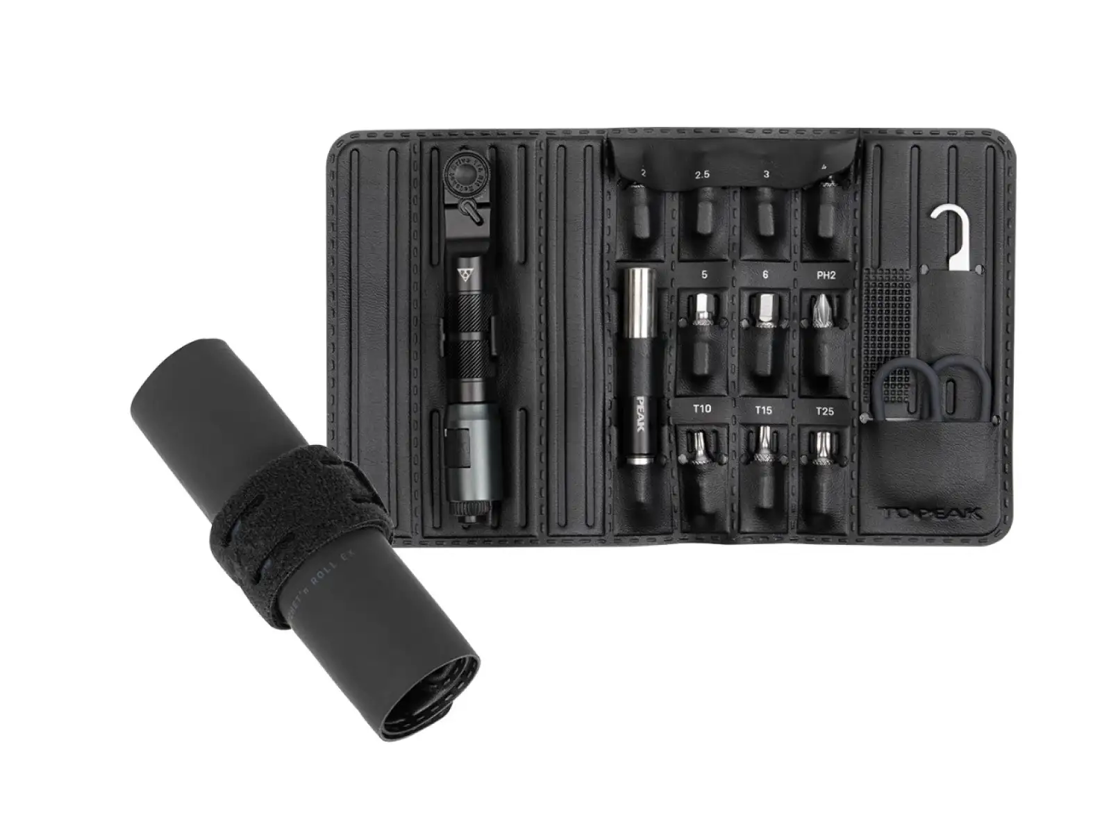 Topeak Ratchet'n Roll EX Werkzeugset mit Ratsche 14 Funktionen Schwarz