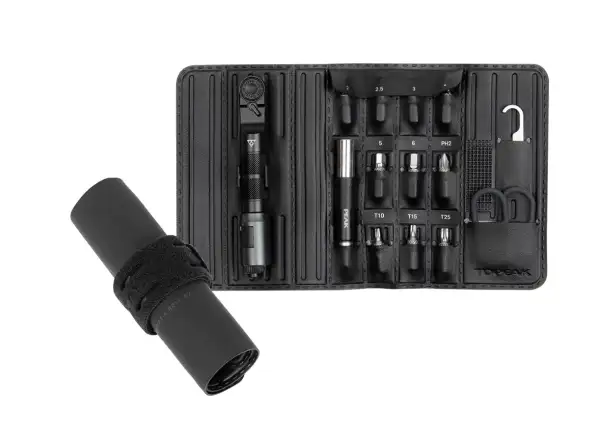 Topeak Ratchet'n Roll EX Werkzeugset mit Ratsche 14 Funktionen Schwarz