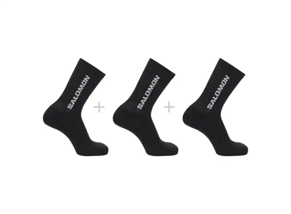 Salomon Everyday Crew Socken 3er-Pack Schwarz