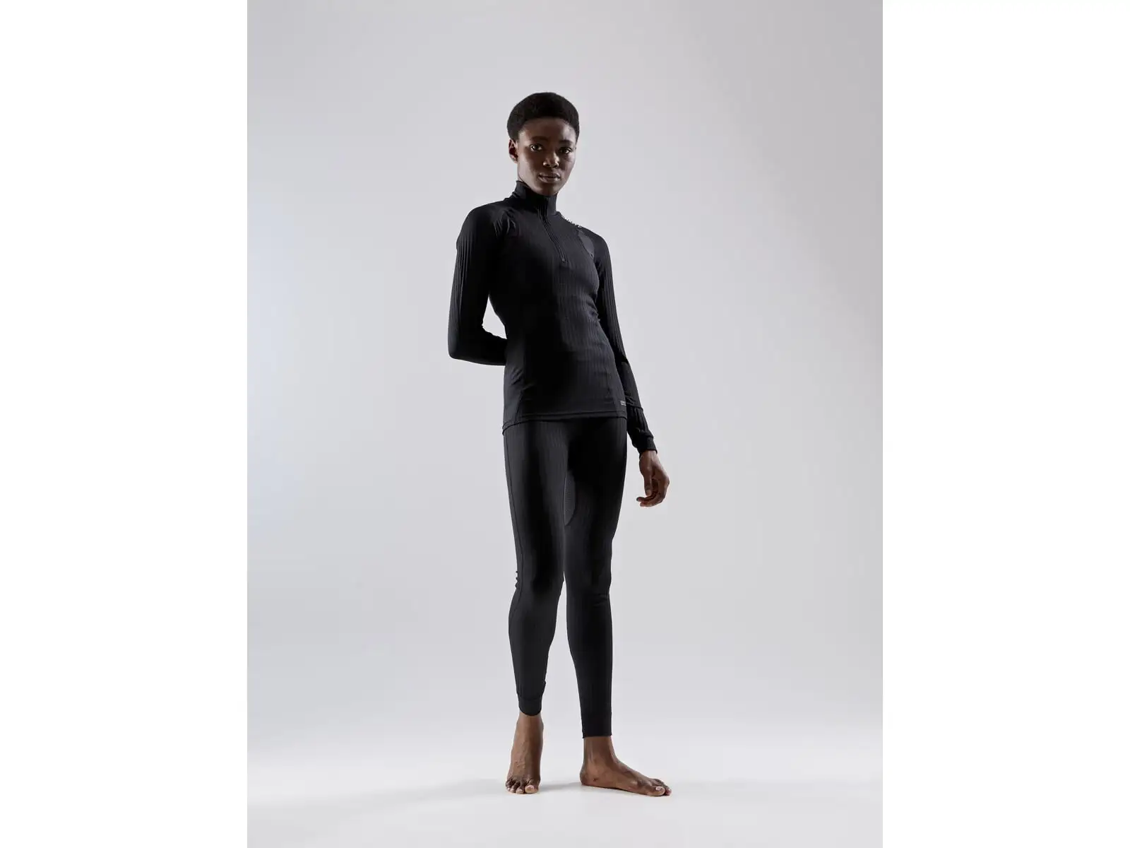 Craft Active Extreme X Zip Damen Langarmshirt Schwarz