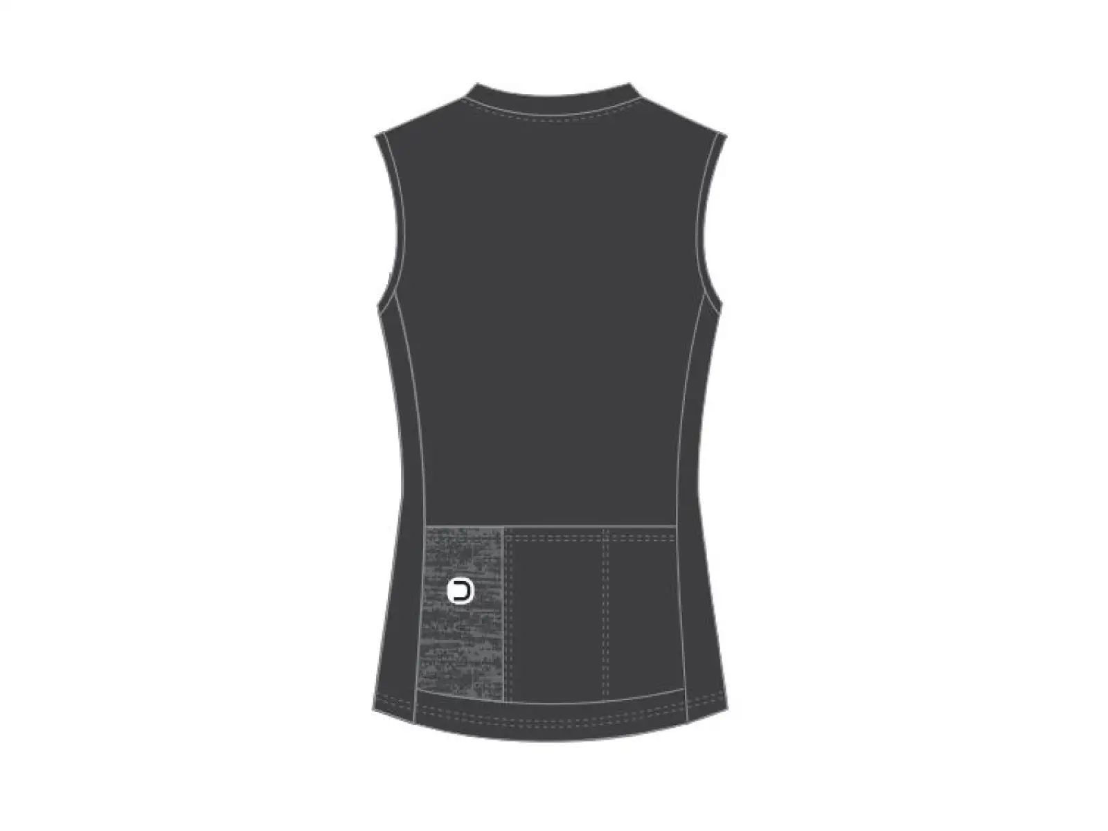 Dotout Signal Damen ärmelloses Trikot Light Black