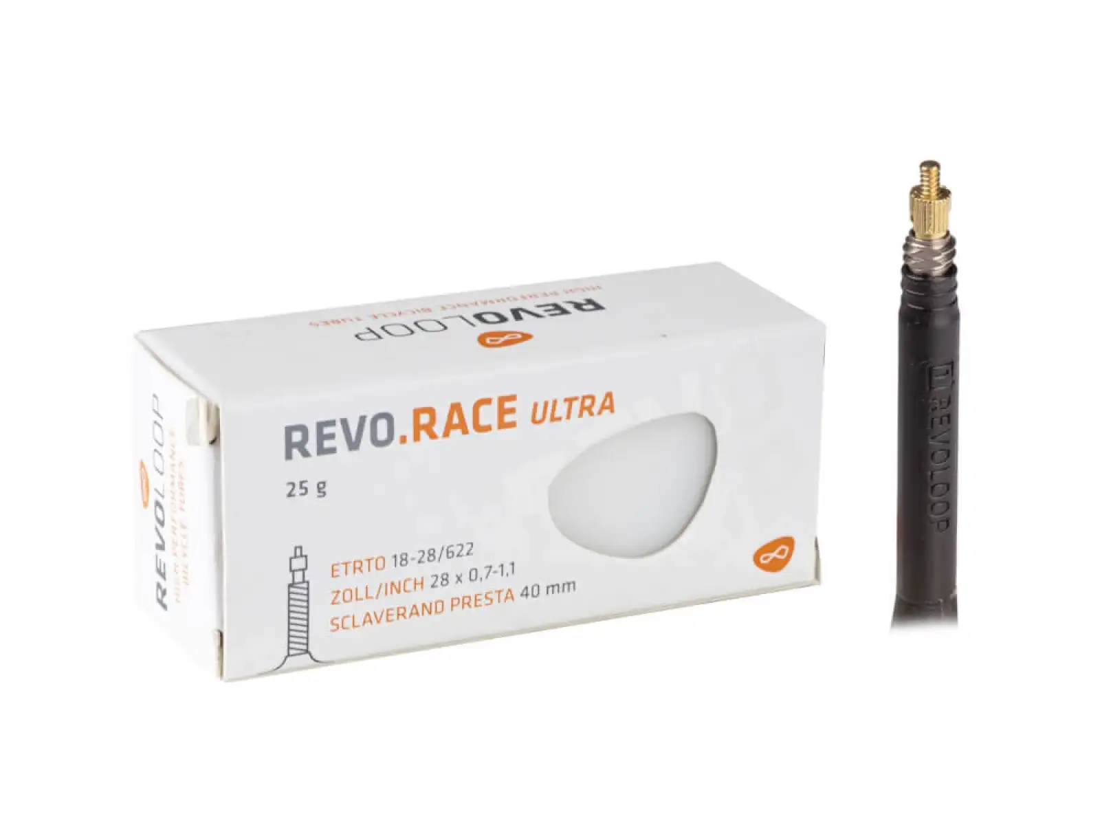 Revoloop Race Ultra Rennrad-Schlauch 18/28-622 FV40 Presta-Ventil