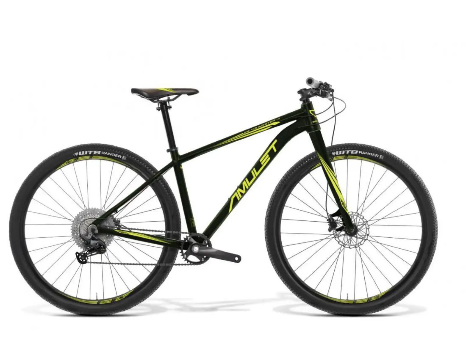 Amulet 29 Youngster 1.11 dunkelgrünes mattes/grün glänzendes Jugend-Mountainbike.