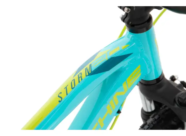 Rock Machine Storm 20 VB Kinderfahrrad Gloss Neon Cyan/Gelb/Petrol
