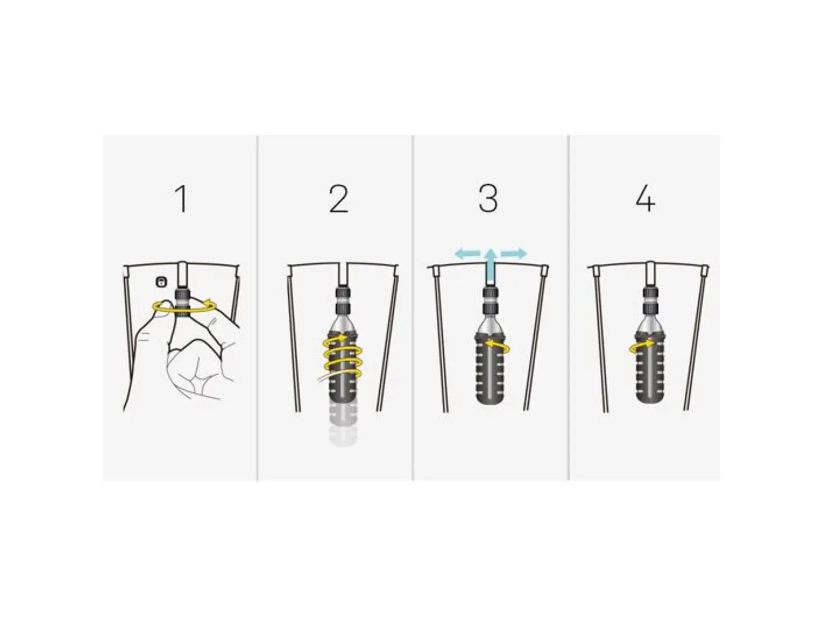 Topeak Nano Airbooster Pumpe + 16g CO2-Patrone