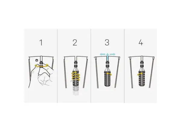 Topeak Nano Airbooster Pumpe + 16g CO2-Patrone