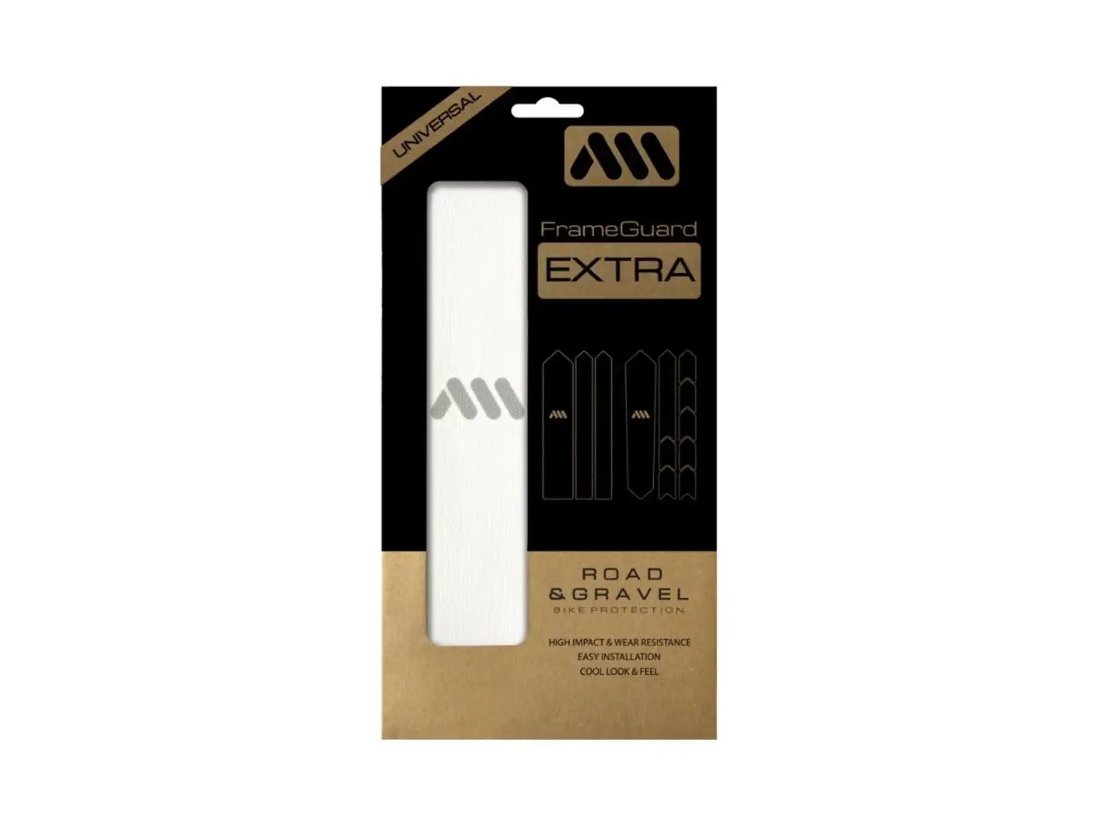 All Mountain Style Rahmen-Schutzaufkleber Gravel/Road Clear Silver