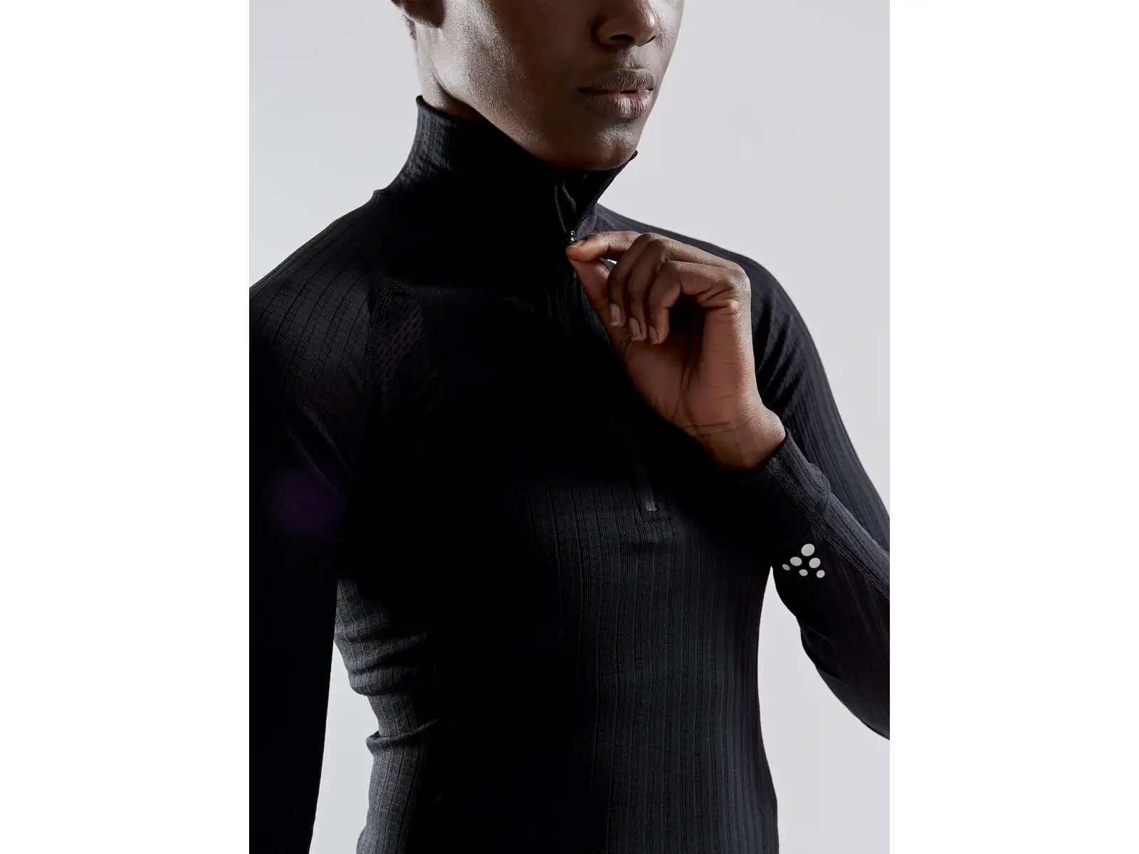 Craft Active Extreme X Zip Damen Langarmshirt Schwarz