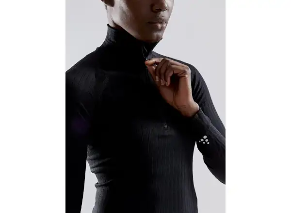 Craft Active Extreme X Zip Damen Langarmshirt Schwarz
