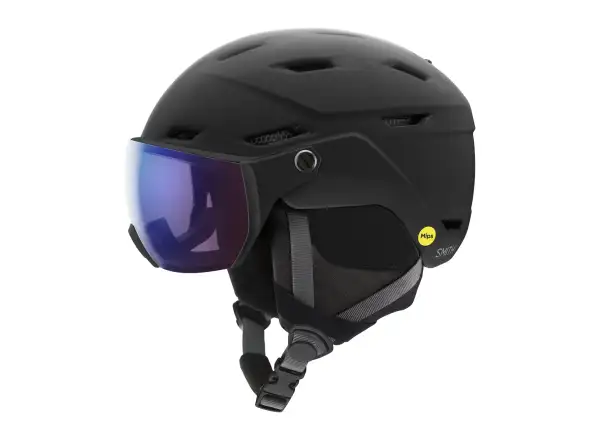 Smith Survey EU MIPS Skihelm Matte Black / ChromaPop Photochromic Rose Flash