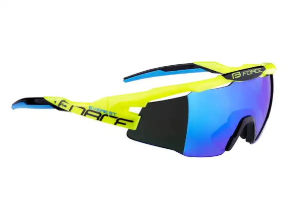Force Everest Radbrille fluo/blau verspiegelte Gläser