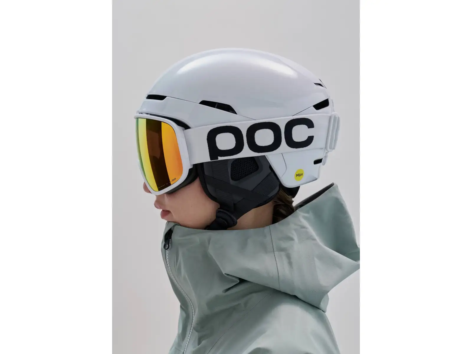 POC Vitrea Mid Skibrille Hydrogen White/Partly Sunny Orange