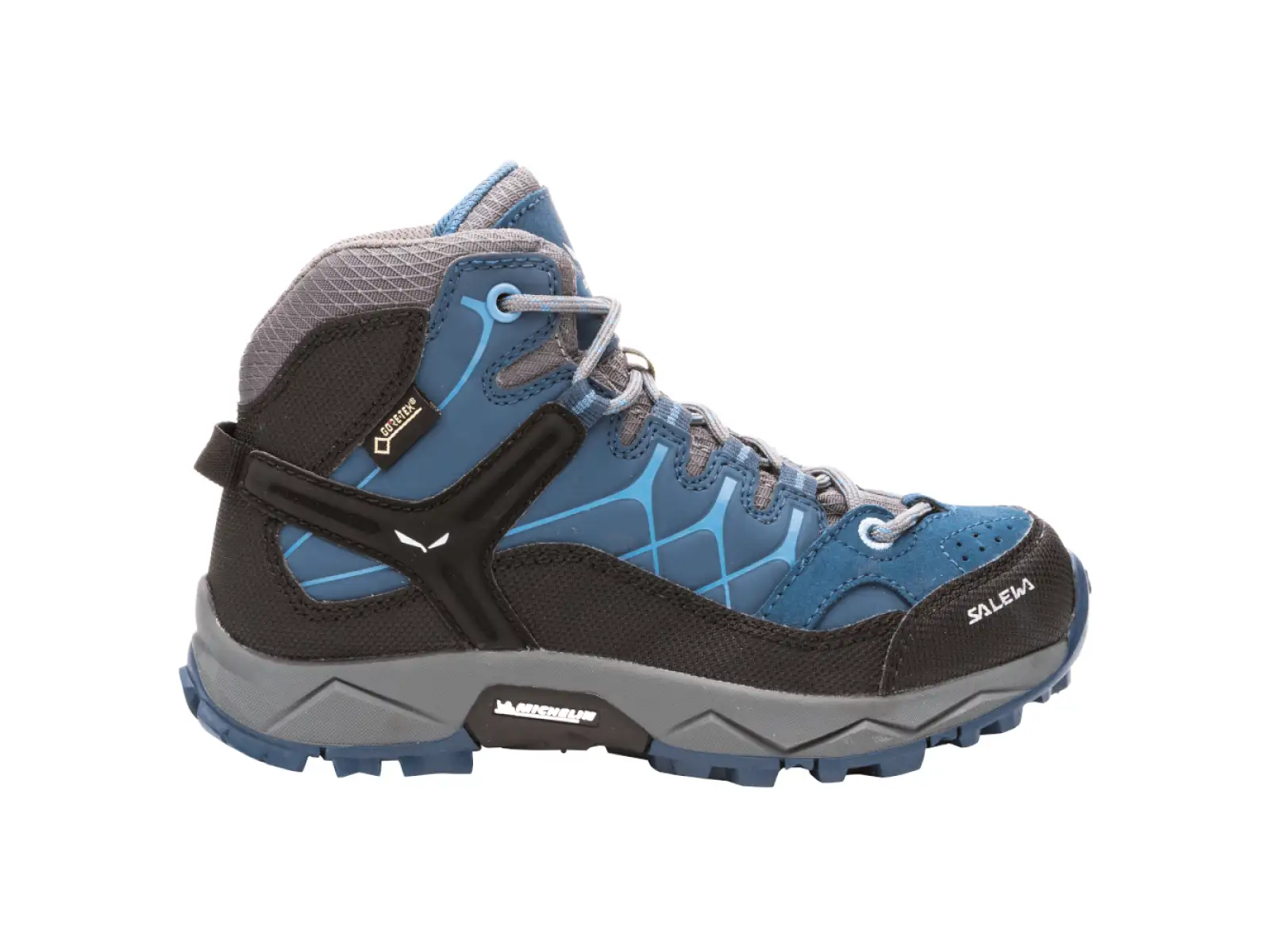Salewa Alp Trainer Mid GTX Kinder-Outdoor-Schuhe Dark Denim Charcoal