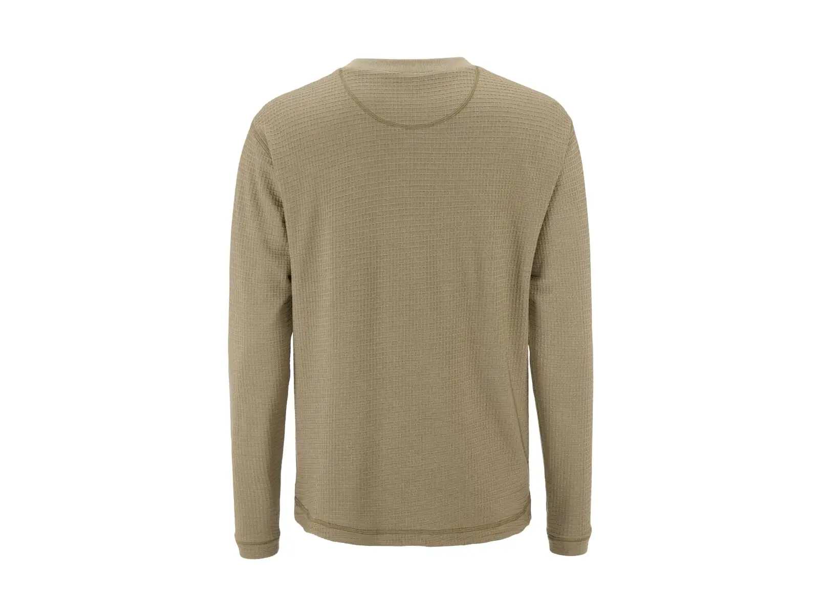 Craft Wool Waffle Herren T-Shirt langarm beige