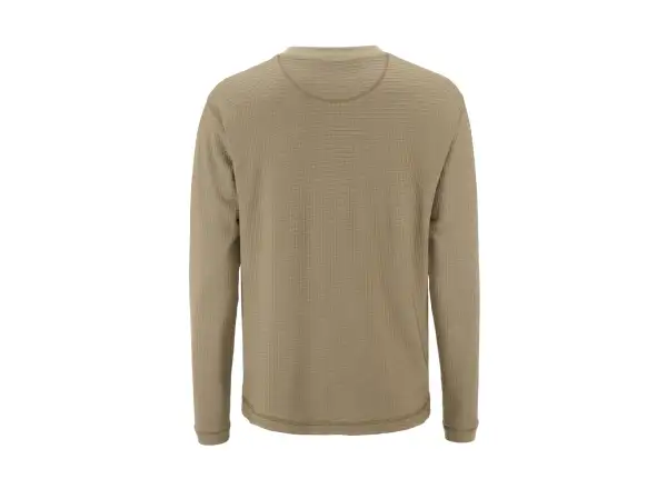 Craft Wool Waffle Herren T-Shirt langarm beige