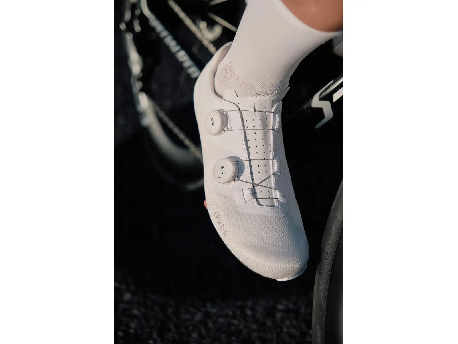 Fizik Tempo Lyra Rennradschuhe White/White