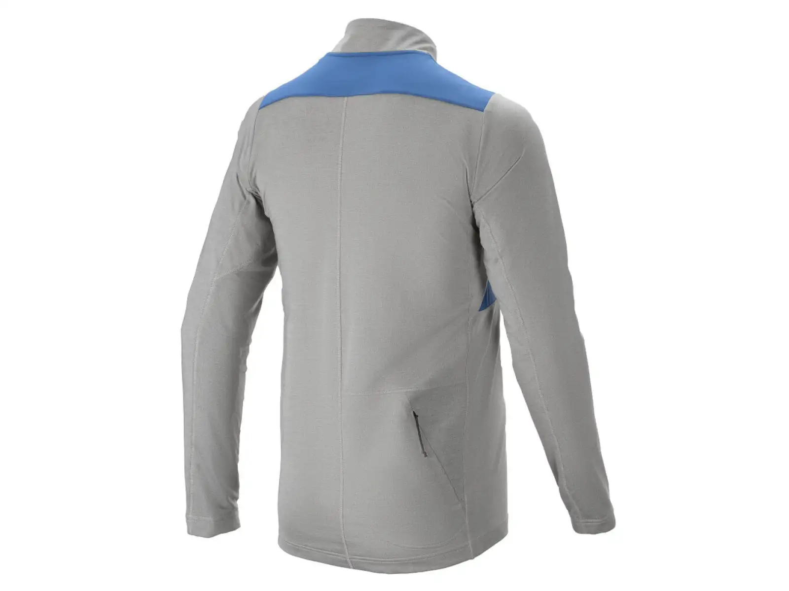 Alpinestars Nevada Herrentrikot mit langen Ärmeln Melange Grau-Mitte Blau
