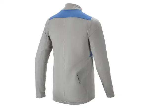 Alpinestars Nevada Herrentrikot mit langen Ärmeln Melange Grau-Mitte Blau