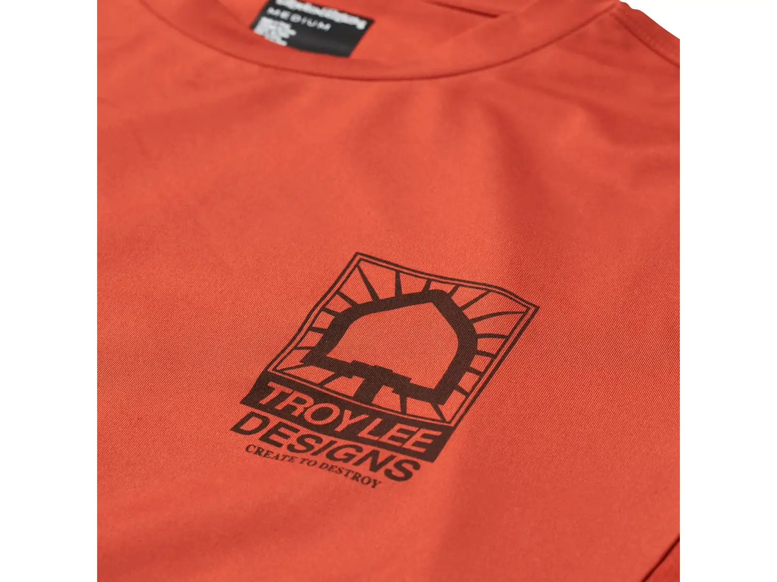 Troy Lee Designs Ruckus Ride Tee Create To Destroy Herren T-Shirt Langarm Brick