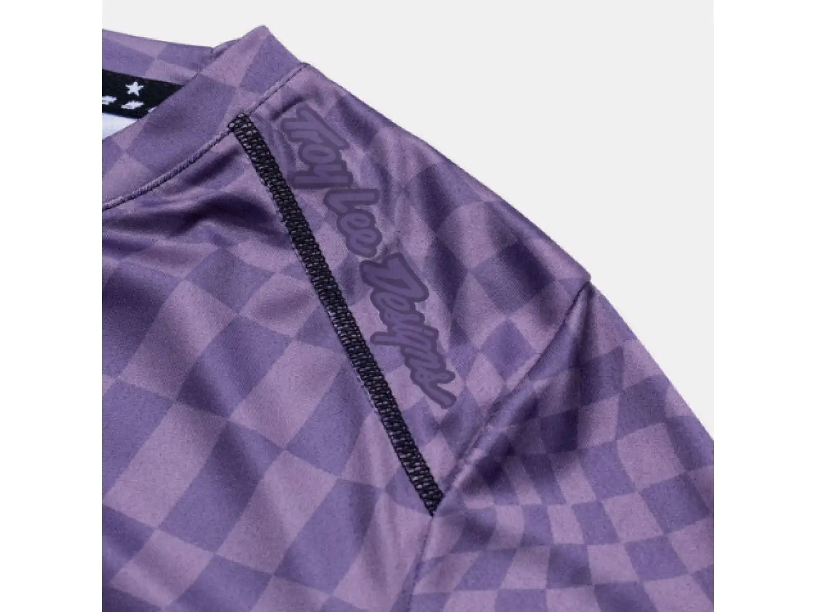 Troy Lee Designs Lilium Twisted Checkers Damen Trikot Langarm Deep Purple