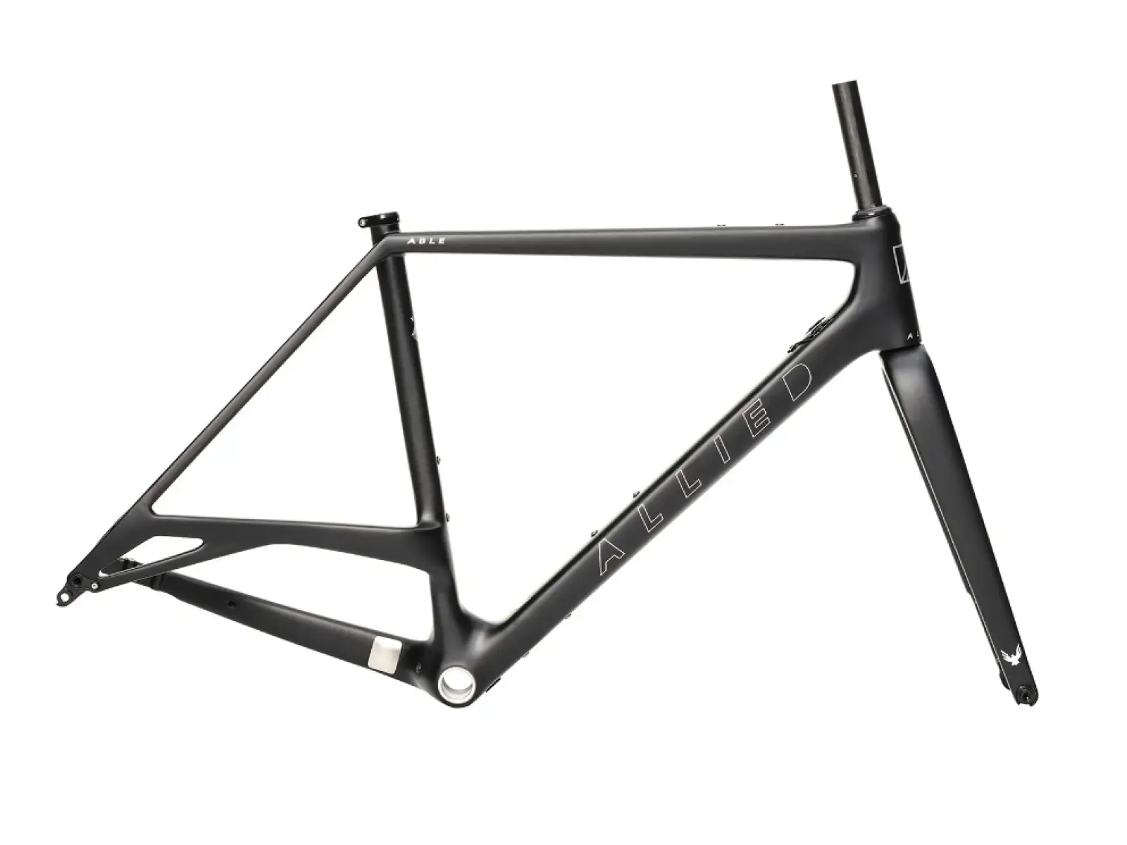 Allied Cycle Works Able Gravel-Rahmenset Schwarz