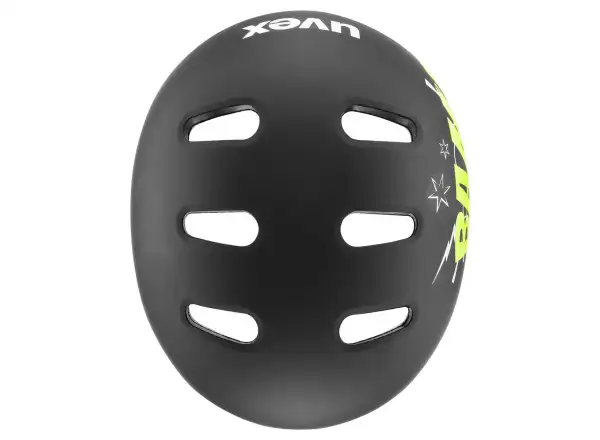 Uvex Kid 4 Style Kinderhelm Bam Black/Lime Matt