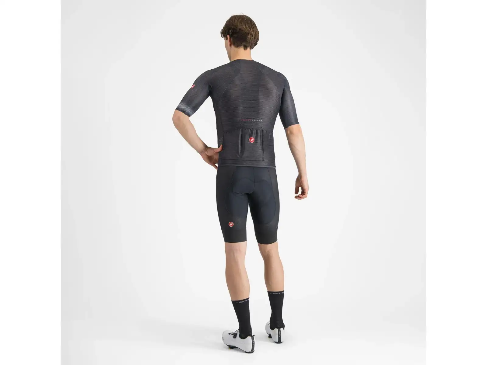 Castelli A/C Herren-Shorts mit Einsatz und Trägern Black