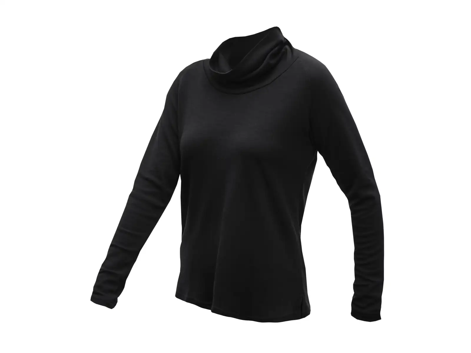 Sensor Merino Blend Damenrollkragen schwarz