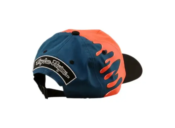 Troy Lee Designs Unstructured Curved Finish Line Kappe Coral/Blue