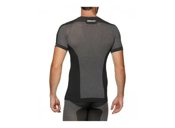 SIXS TS1L BT Funktions-T-Shirt mit kurzem Arm in Carbon-Schwarz.