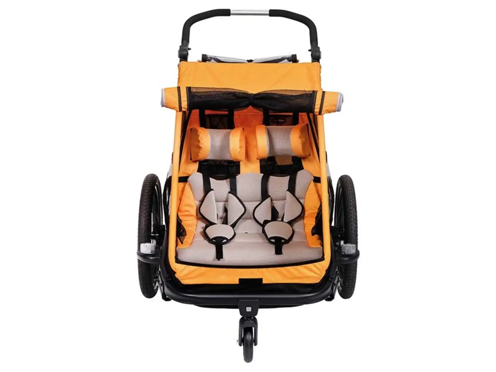 XLC DUOs BS-C10 Zweisitzer-Hänger 20" in Ringelblume/Anthrazit